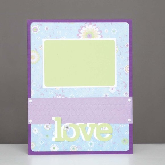 Cuttlebug 12 inches embossing border - HEART - Picture 5 of 7
